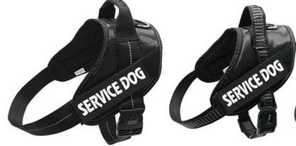 Tough service dog harness