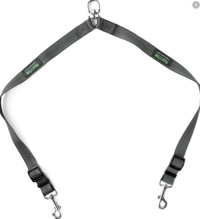 Mighty paws double dog leash